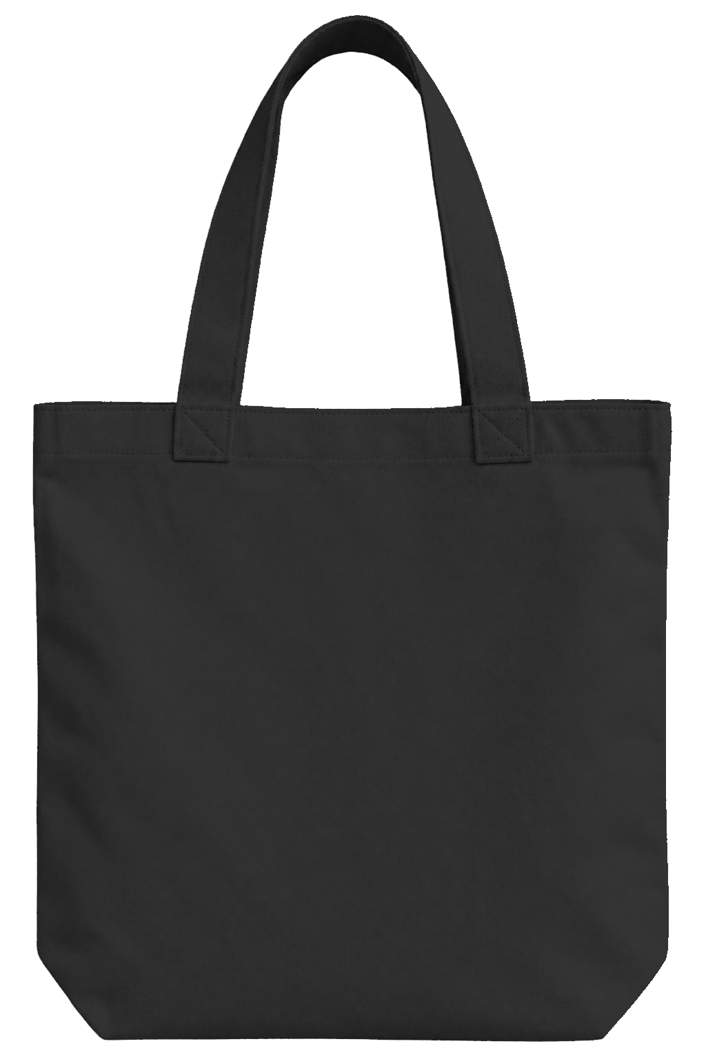 Ink Black Canvas Tote, front