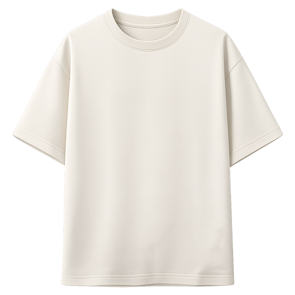 Paper White Relaxed Fit Tee, front
