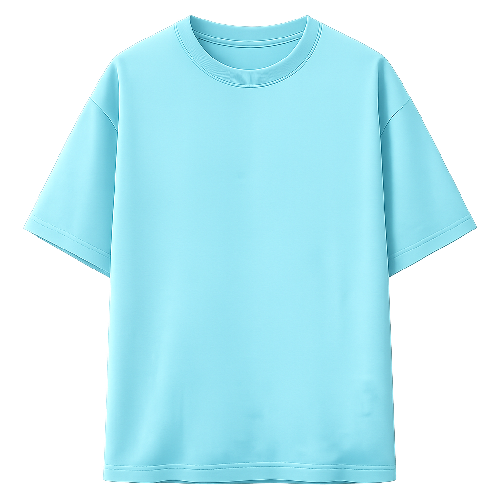 Sky Blue Relaxed Fit Tee, front